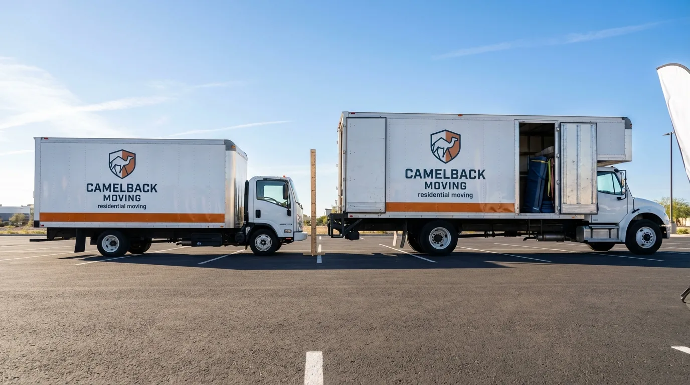 Moving truck size capacity guide in Scandia